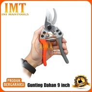New Kapusi Gunting Dahan Elite Gemuk Orange Abu Gagang Karet SK-5 9 inch K-8651 Berkualitas