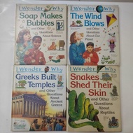 Grolier Children English Story Reading Books Science Encyclopaedia I wonder Why Greek Snake Planet Bubbles used Books