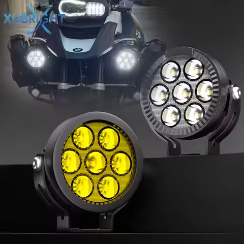 4.5" LED Work Light Spotlight Fog lights Driving Lamp 100W For BMW R1200GS R1250GS F800 F850 F900 Mo