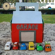 MÔ HÌNH GARAGE XE Ô TÔ ĐỒ CHƠI BẰNG VẢI (hình thật 100%)