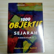 *ON SALE* 1000 SOALAN OBJEKTIF SEJARAH TINGKATAN 5 (FORM 5 HISTORY BOOK) PRELOVED BOOK BY SIR SYAHMI