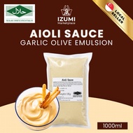 [EXP ~ 10/2026] HALAL | Aioli Sauce Garlic Olive Emulsion Sauce 1000ml/pkt