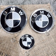 MESIN Bmw Engine Hood Logo Emblem Trunk Hood 82Mm 74Mm Black White Carbon Bmw Wheel Hub