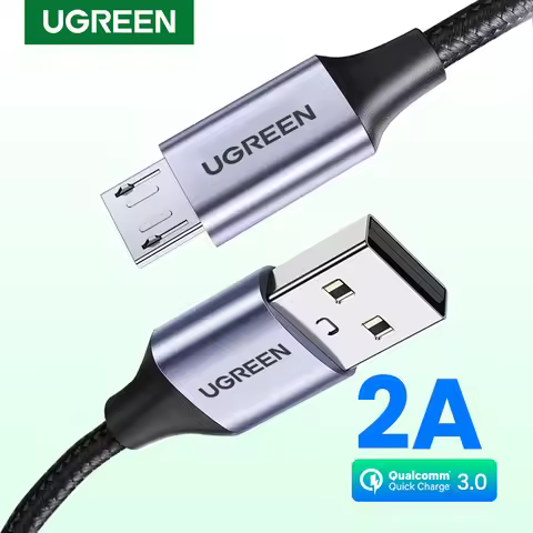Ugreen Micro USB Cable 2A Nylon Fast Charging USB Cable for Samsung Xiaomi HTC USB Charger Data Cabl