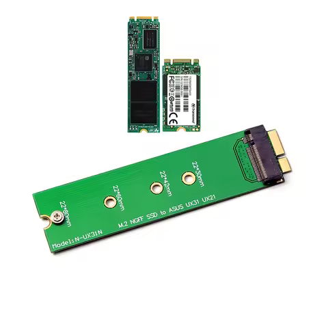 SSD Converter for ZenBook M.2 (NGFF) SSD to 18 Pin SSD Adapter Supports 2230/2242/2260/2280mm M.2 SS
