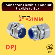 Anaconda Flexible Conduit Connector to Box DPJ | 2" 2 inch 2 dim 51mm