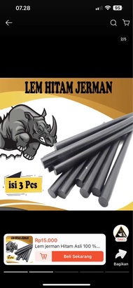 Lem jerman Hitam Asli 100 % Original isi 1 pcs / Lem German / Lem toren / Lem bocor / Lem hitam boco