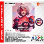 External HDD Sticker Skin (Seagate / WD / Pendrive / Toshiba Canvio) 0288