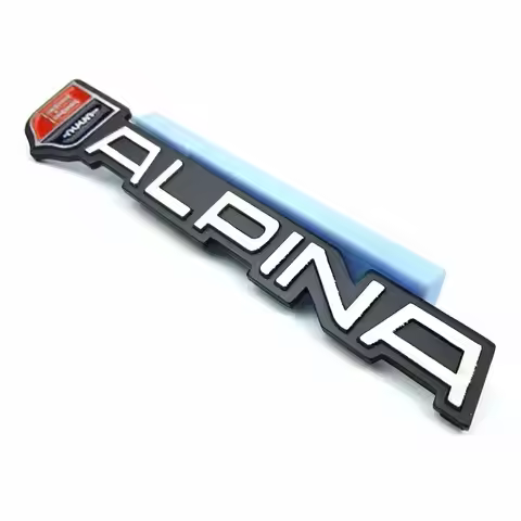 Car Sticker 1Pcs Aluminum Alpina Alloy Rear Tail Trunk E30 E38 E39 B7 E90 F10 E46 Emblem Badge Logo
