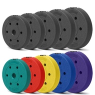 Eco-friendly Dumbbell Plates Full Weight Coated Small Hole Barbell Plates Weight Plates 5kg 7.5kg 15