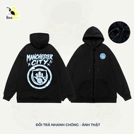 BEEBEE01 HOODIE with Manchester City F.C fox fur. Oversized Form, Many COLORS-HD31