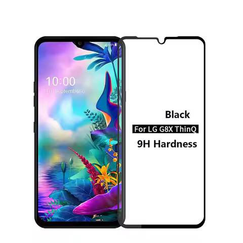 For LG G8S G8X ThinQ Screen Protector Tempered Glass for lg g8s thinq lgg8x lg g8x thinq Black edge 
