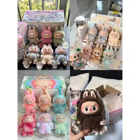 PopMart 100% Original and Genuine Big Into Energy Series Labubu3.0 Plush Blin Mystery Box Surprise T