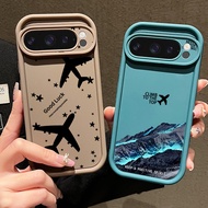Google Pixel 10 Pro XL8 7pro Airplane pattern  Pixel 9A painted snow mountain Google phone case