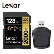 Lexar® 128GB Professional 2000x SDXC™ UHS-II V90記憶卡(含讀卡機)