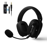 ATTACK SHARK | ATTACK SHARK L80PRO หูฟังเกมมิ่งพร้อมไมโครโฟน 2.4 GHz Bluetooth 5.3 และสาย 3.5 มม. น้