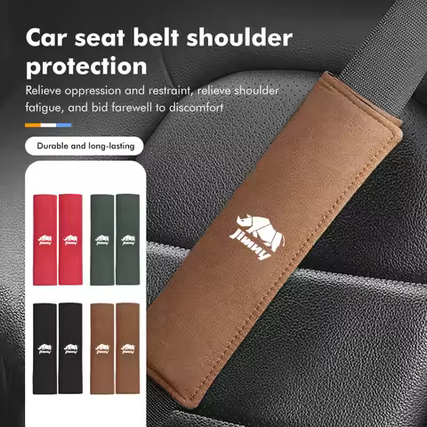Car Seat Belt Pad Safety Belts Cover Protector Accessories For Suzuki Jimny jb32 jb23 jb64 jb43 jb53