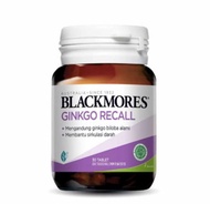 Blackmores Ginkgo Recall BPOM Kalbe 30s - Vitamin Otak Mencegah Kepikunan Meningkatkan Konsentrasi Memory Meningkatkan Daya Ingat Fungsi Kognitif Obat Pusing Figro Migrain
