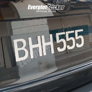 🔥Ready Stock 🔥 Nombor Plate Kereta 3D Custom Font.