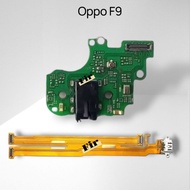 Oppo F9 Handsfree Board + Flexible Oppo F9 charging connector