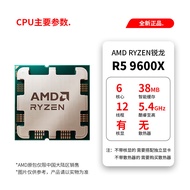 Set motherboard CPU barebone R5 9600X dengan 6 teras dan 12 thread yang serasi dengan MSI, ASUS, dan