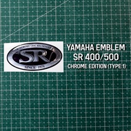 EMBLEM SR 400/SR 500/ SR 400 BADGE EMBLEM SR/ STICKER BATTERY DOP SR 400 CHROME EDITION (TYPE 1)