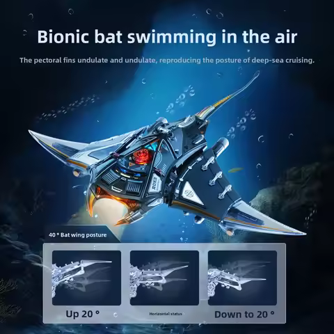 Mechanical Manta Ray Metal Assembly Model for Boys Birthday Gift Trendy Play Ornaments Handmade Toys