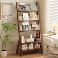 Shelf Living Room Household Multi-Layer Back Wall Shelf Retro Bookshelf Book Newspaper Bookcase Soli