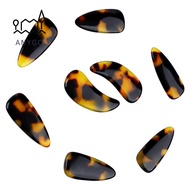 YRBWDYZDH 8PCS Guzheng Finger Picks, Tortoiseshell Transparent Blue Color Plastic Guzheng Nail Cover