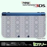 (new Nintendo 3DS 3DS LL 3DS LL ) かわいいGIRLS 1 レース ストライプ グレー カバー