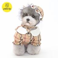 Beitu Kotak-kotak Topi Haiwan Peliharaan Topi Anjing Topi Kucing Topi Anak Kucing Aksesori Pakaian H