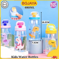 480ML Kids Water Bottle BPA FREE Tritan Drinking Water Bottle (BGJAYA)