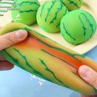 SHANRONG Watermelon Squeeze Ball, Sensory Toys Fidget Watermelon Toy Trick, Red Vent Ball Artificial