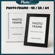 Frame Gambar + Gambar Saiz 4R / A4 Modern Wood Photo Frame