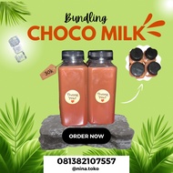 (Bundling 4) Choco Milkshake/Chocolate Ice 250ml/chocolate Flavor Bottle Drink