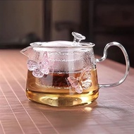 In Stock Flower Teapot2025New High-Value Glass Teapot, Heatable, High-End, Women's Exclusive, Exquis