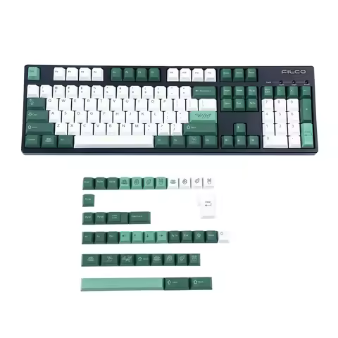 Botanical Dye Sub Keycaps Thick PBT Cherry Profile German French Italian Spain UK ISO Key caps For T