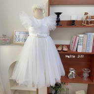 Ready Stock 100, 130 Girls Dress Flower Girl Dress 2408KA028 Children Dress Girls Dress Children Whi
