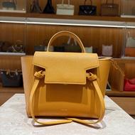 【經典不敗、優雅出行】CELINE NANO 鯰魚包｜黃咖皮革｜法式質感小號手提斜背包 20cm