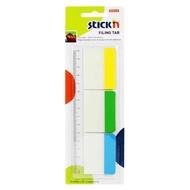 Index Note Film Hard Type Filing Tabs STICK'N 21359 Size 37x50 Mm. (3 Books/Pack) Mixed Colors (PC)