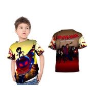 Kaos Anak Unisex Spiderman Into The Spider Verse 2 3D FullPrint New Design Art 2