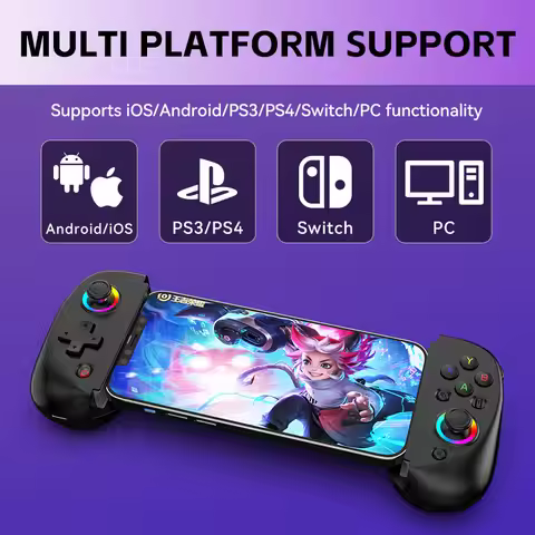 BSP D8 RGB tablet Controller Wireless handle for Switch game Bluetooth stretching Joystick For P3 P4