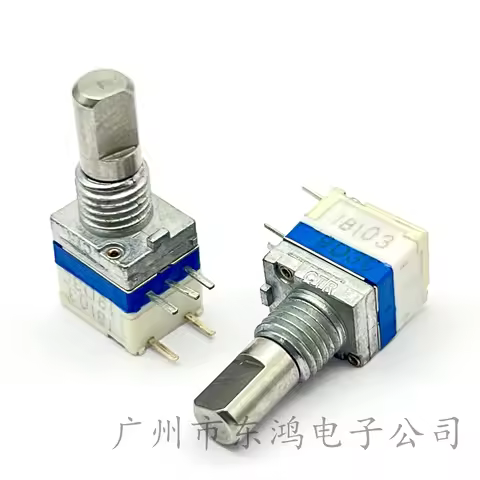 1 PCS genuine CTR intercom volume switch potentiometer B103 knob B10K copper shaft 13mm