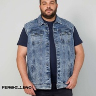 Men's jumbo jeans motorcycle Vest M-XXXL, Bikers Vest Denim Flower Country