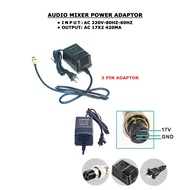 Audio Mixer Power Adapter (3-Pin / 4-Pin Output) – Universal 100-240V