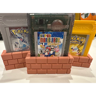 Mario Style Bricks Game Boy Game Display Stand (Gameboy Advance And Gameboy)