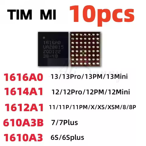 10pcs USB Tristar U2 USB IC Chip for 11 12 13 Pro Max X XS 7 8 Plus 1616A0 1614A1 1612A1 610A3B 1610