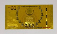 MRR RM60 Gold Foil Banknote - Collectible