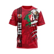 Liga Mx Atlas | 3d Custom Name Short Sleeve Football Jersey