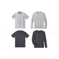 Adult Basic Plain Ash Grey Cotton T-shirt / Dark Grey Microfiber Jersey -  Baju Kosong Kelabu Dewasa - JAZALO supply